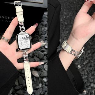 适用华为fit4手表表带皮质系列新款 4pro智能watchfit3腕表女款