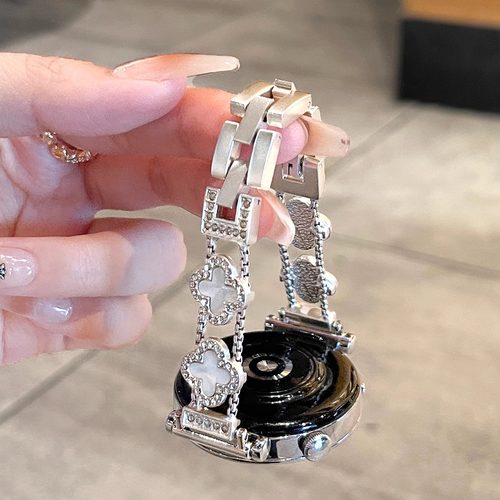 手表GT5/6~镶钻四叶草金属表带链