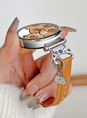 适用华为gt6表带真皮新款gt5智能手表watchgt4腕表6pro女款gt3链2