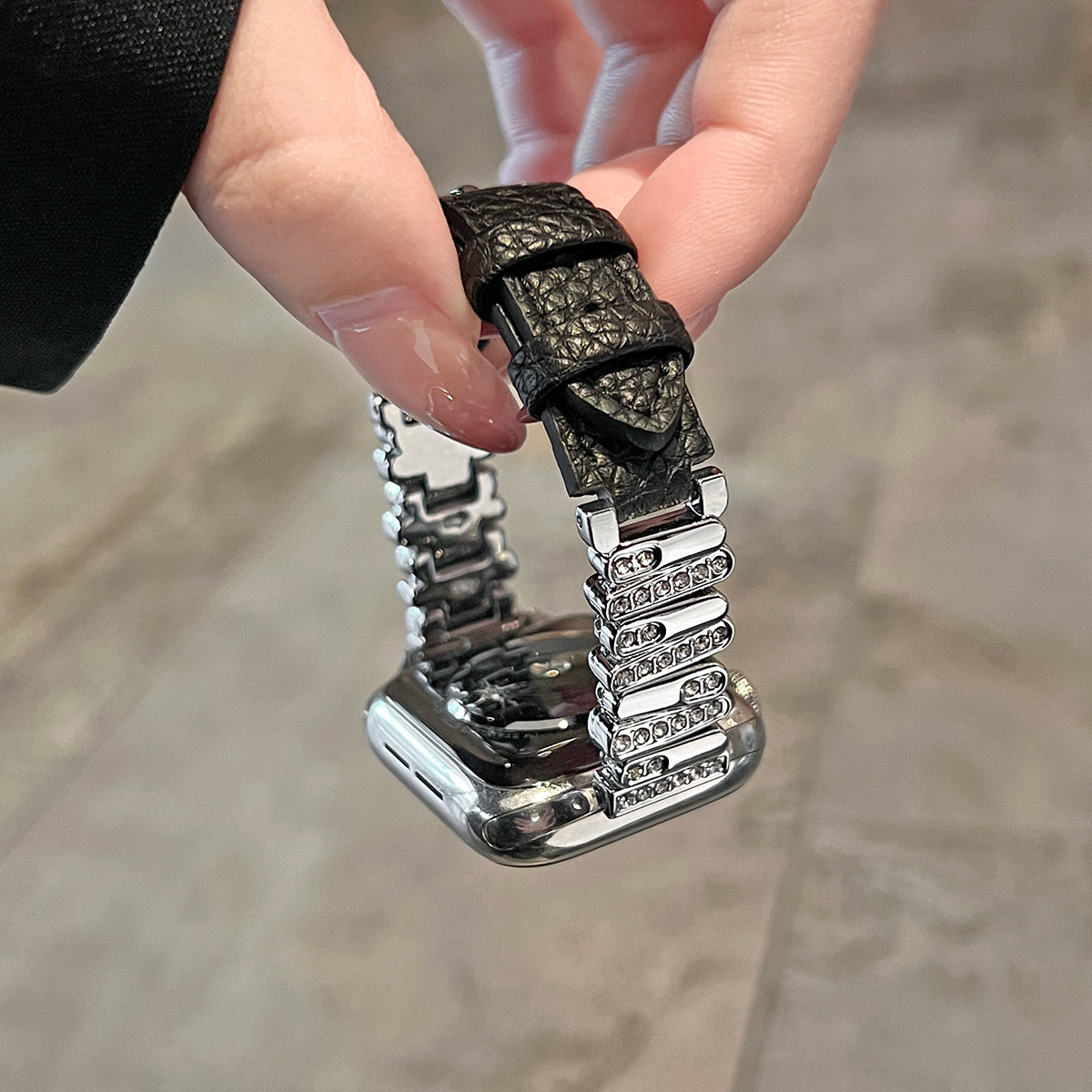 适用小米手环9/8pro表带真皮7代高级感红米watch6手表5腕带4女生3