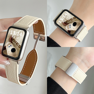 适用华为fit4表带真皮新款 1高级 4pro智能手表watchfit3腕表系列2