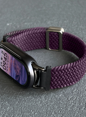 适用小米手环10表带编织磁吸9nfc陶瓷8系列7专用6版5代智能4腕带3