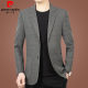 外套高级感西装 上衣格子条纹休闲西服男士 新款 皮尔卡丹2026春秋季