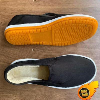 秋冬加绒保暖西山布鞋老北京棉鞋