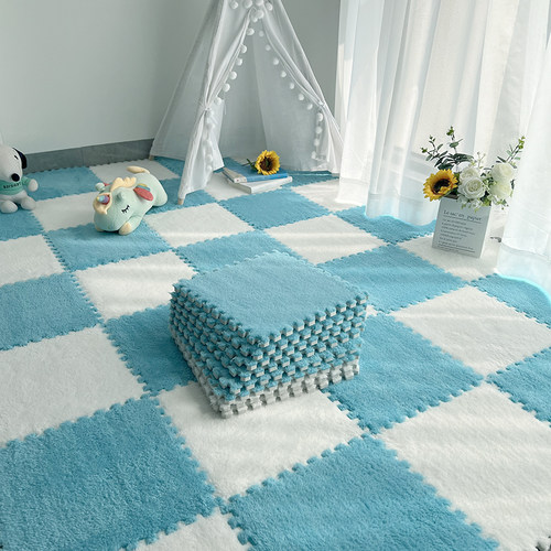 拼接地毯卧室全铺ins房间床边毯