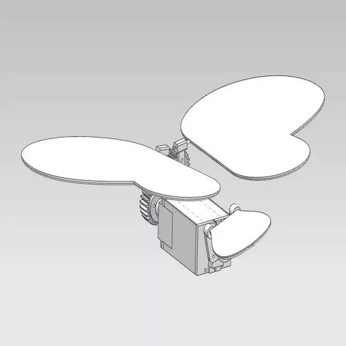 仿生机械蝴蝶设计三维UG模型飞鸟机械设计3D建模图形数据图纸