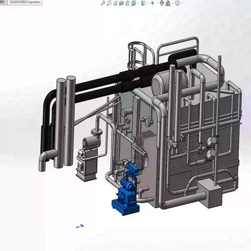 冻干机模型三维SW图纸建模SolidWorks设计图纸3D图纸