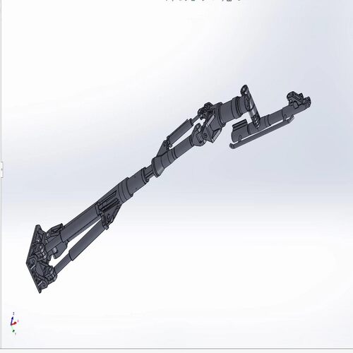 353凿岩台车双三角平动臂三维solidwoks模型3D建模资料 1207178