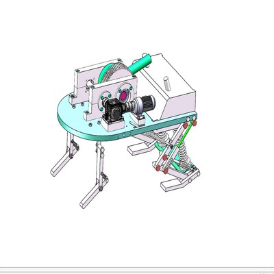 仿生青蛙设备三维+二维设计 solidworks模型3d建模cad图纸1646908