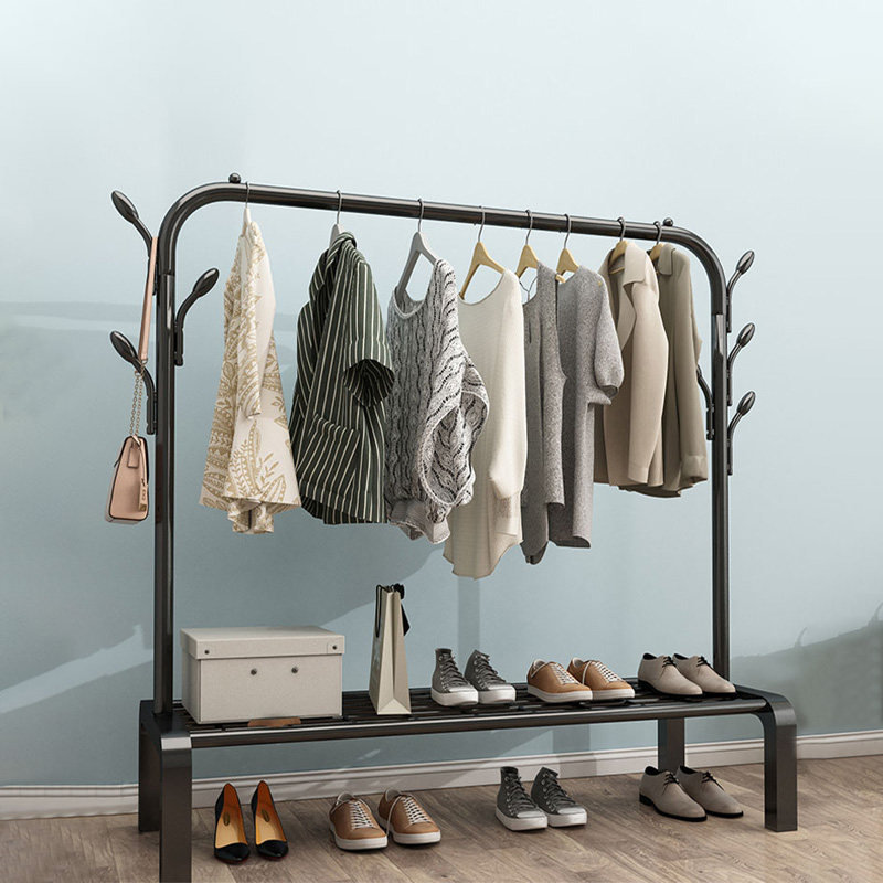 简易晾衣架落地家用室内挂衣杆卧室凉衣架宿舍折叠阳台晒衣服架子,收纳整理,置地/升降晾晒衣架,淘宝优惠券,粉丝福利购,淘宝优惠卷