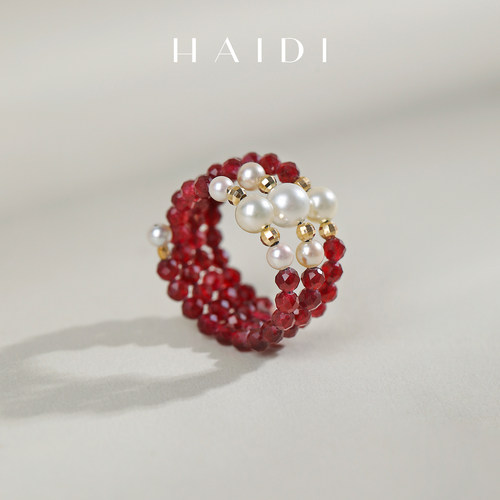 海蒂珠宝18K金海水珍珠手镯