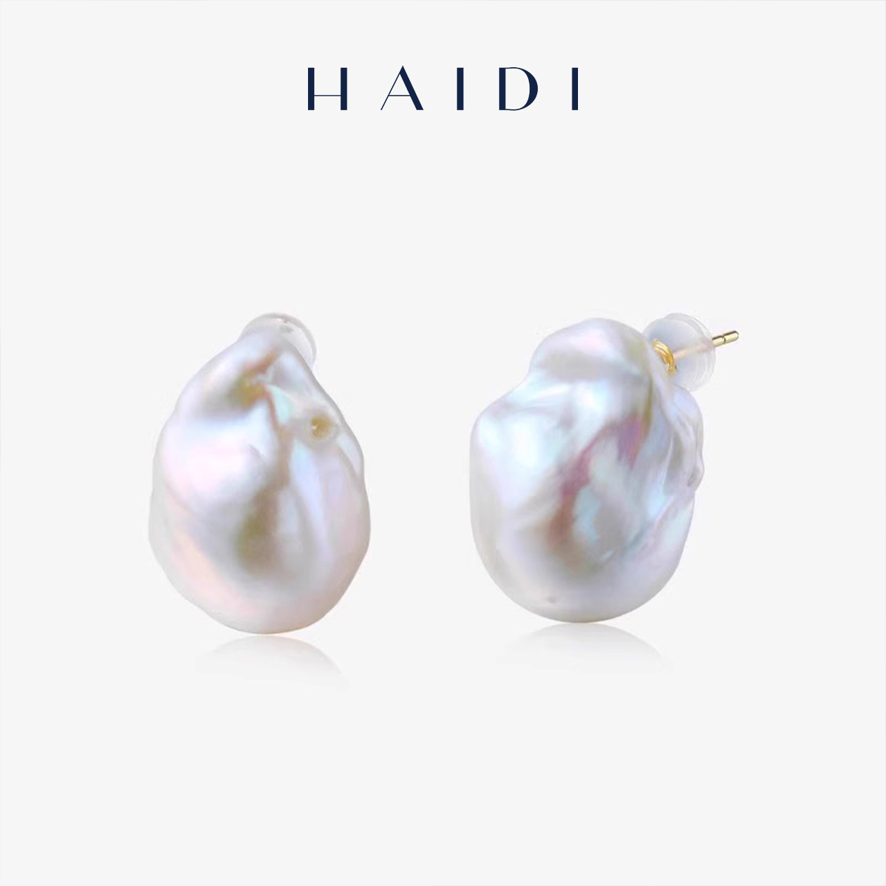 海蒂珠宝希冀巴洛克珍珠耳环18K