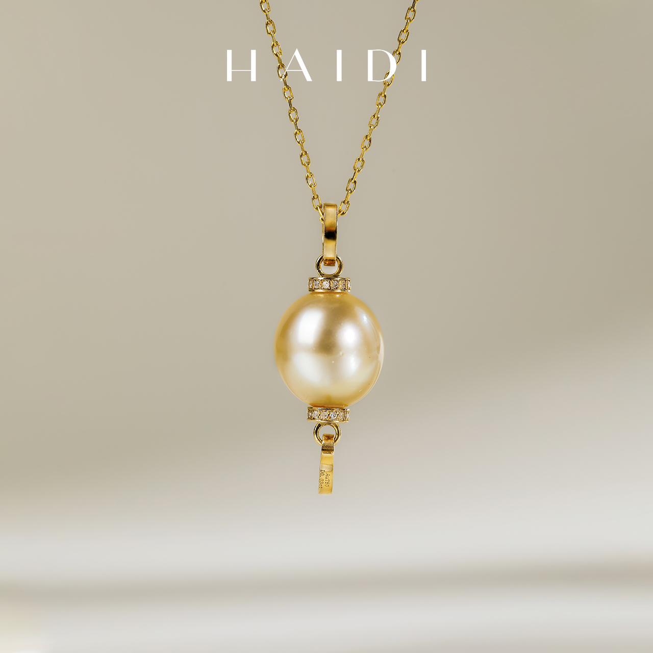 海蒂珠宝18K金钻石南洋金珠