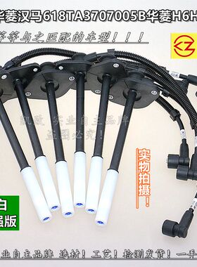 适配12L华菱汉马618TA3707005B华菱H6H7H9点火分缸高压线瓷白加强
