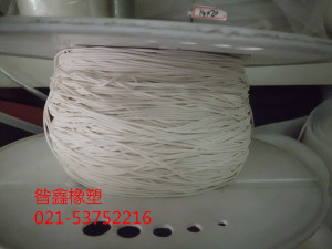 。硅胶管发泡圆条硅胶条密封条，硅橡胶海绵条乳白色柔软直径Φ2m