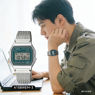 卡西欧手表男表运动表计算器造型小众设计手表正品 节日礼物送男友