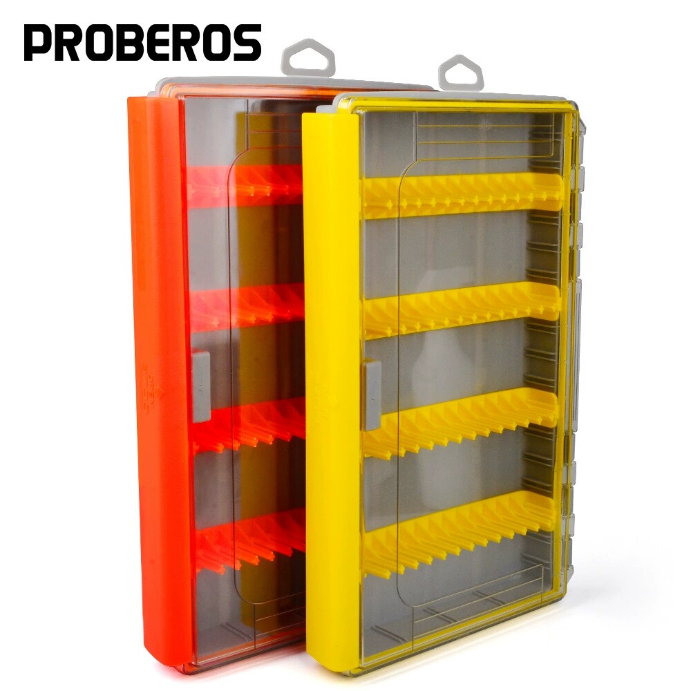 路亚渔具盒 米诺波帕铅笔塑料饵收纳盒 单面路亚饵PP渔具盒批发