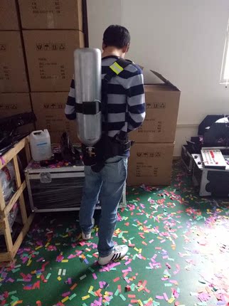 co2发光LED二氧化碳干冰枪背带5L气瓶气氛设备手持