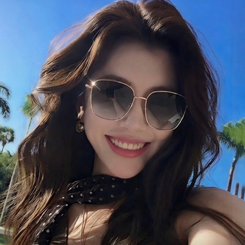 老钱风墨镜女高级感适合方圆脸2026新款太阳眼镜显瘦近视可配度数