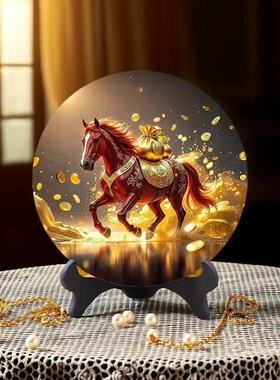 2026策马奔腾马到成功摆件高清