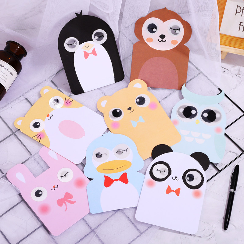 毕业立体贺卡韩国创意儿童节卡通可爱生日祝福感谢卡留言卡小卡片