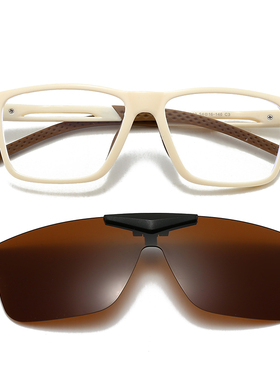 套镜挂式夹片墨镜近视可配带度数