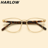 磨砂茶色眼镜框男女大脸显瘦日系脸胖人TR90防过敏近视可配眼镜架