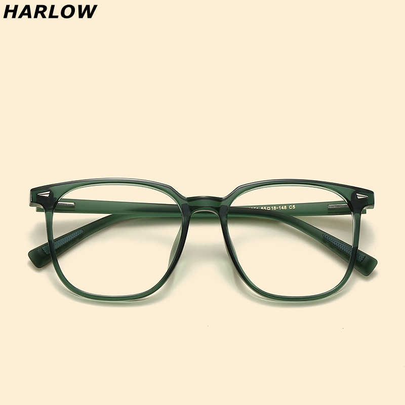 TR90超轻墨绿色近视眼镜框架男女