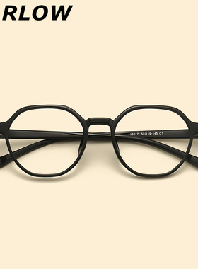 黑色眼镜框镜架男女无螺丝轻款TR90小框近视眼镜可配度数眼镜架