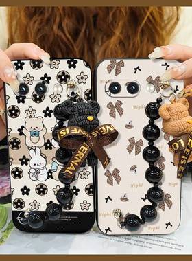 适用谷歌Pixel9A/Google Pixel9A手机壳黑珍珠挂饰软壳创意简约