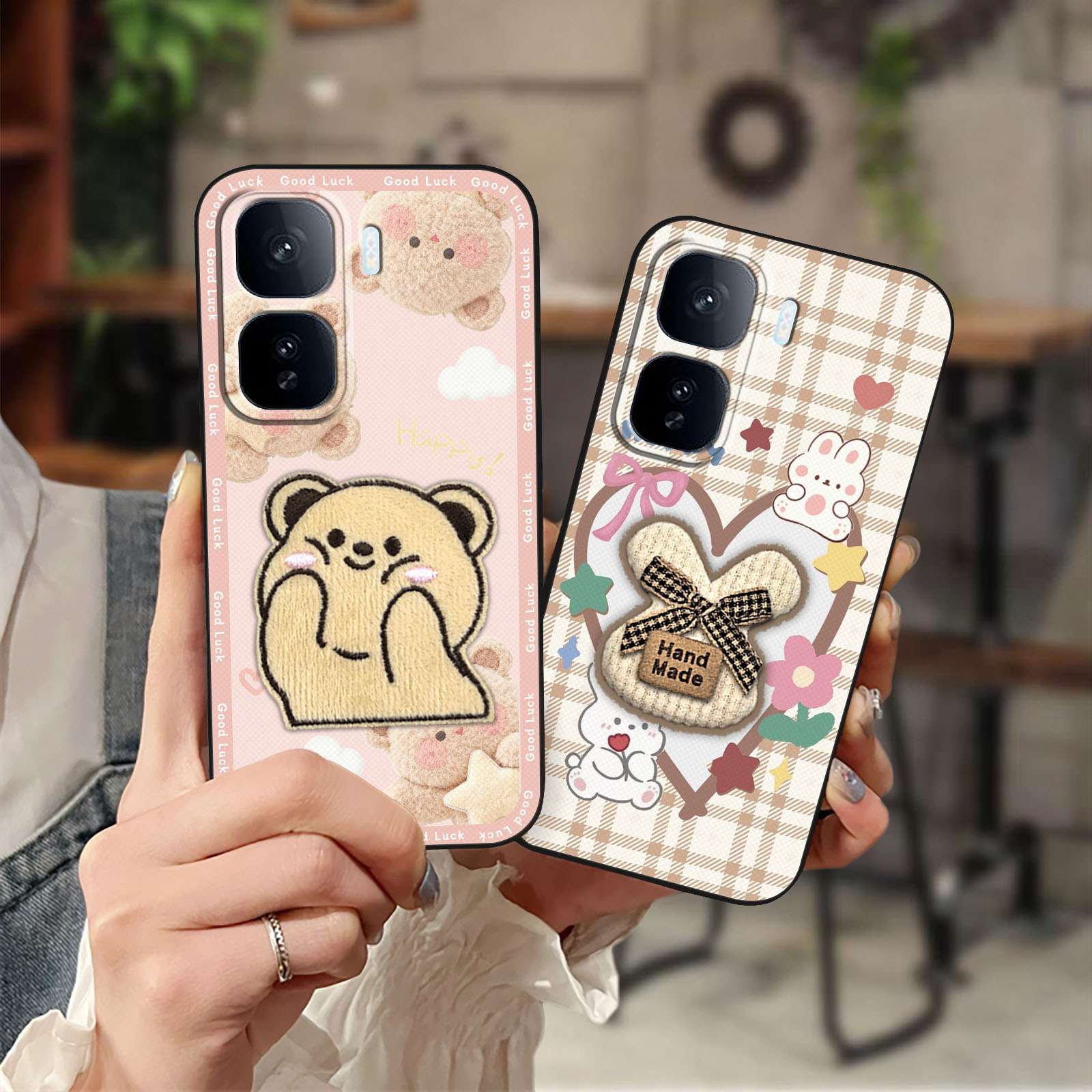 适用VIVO IQOO Neo10 Pro+手机壳搞怪趣味质感情侣3D散热布贴