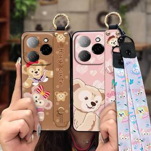 Pro 传音KJ8手机壳简约趣味液态可爱支架 Spark20 适用Tecno