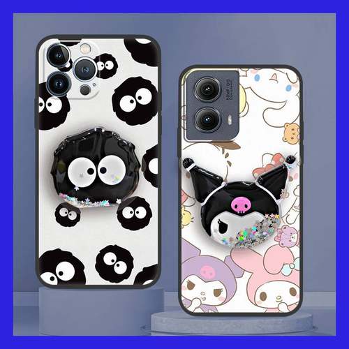 适用MOTO Edge 5G 2024手机壳创意纯色支架防尘青春卡通透明趣味