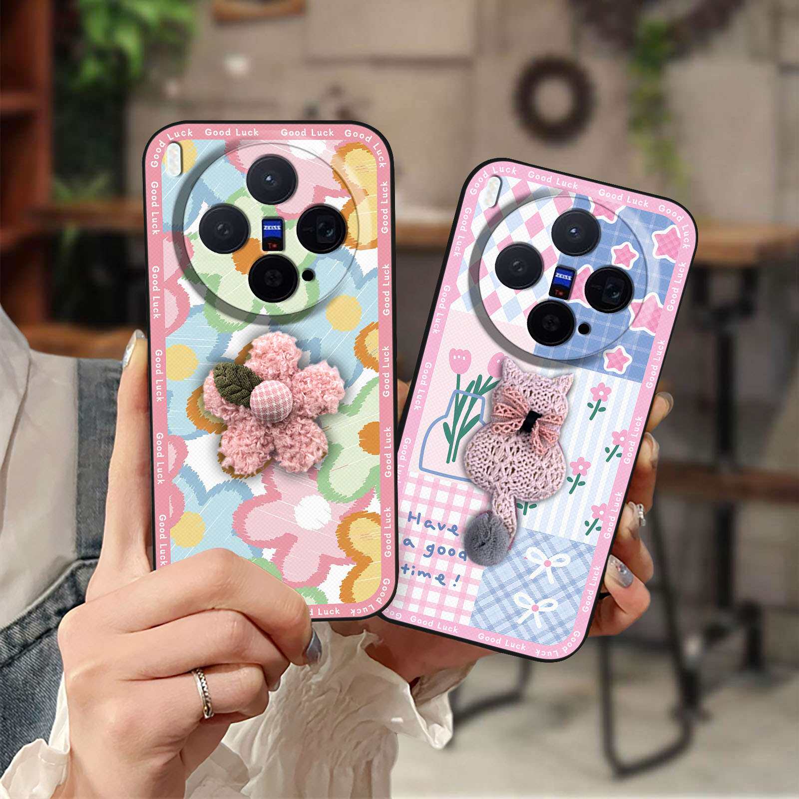 适用VIVO X300手机壳潮流3D纯色男女款新款动漫刺绣硅胶可爱个性