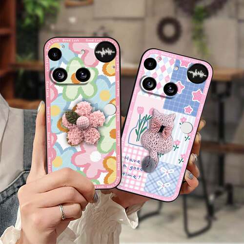 适用Nothing Phone3手机壳卡通立体男女款个性动漫刺绣搞怪布贴
