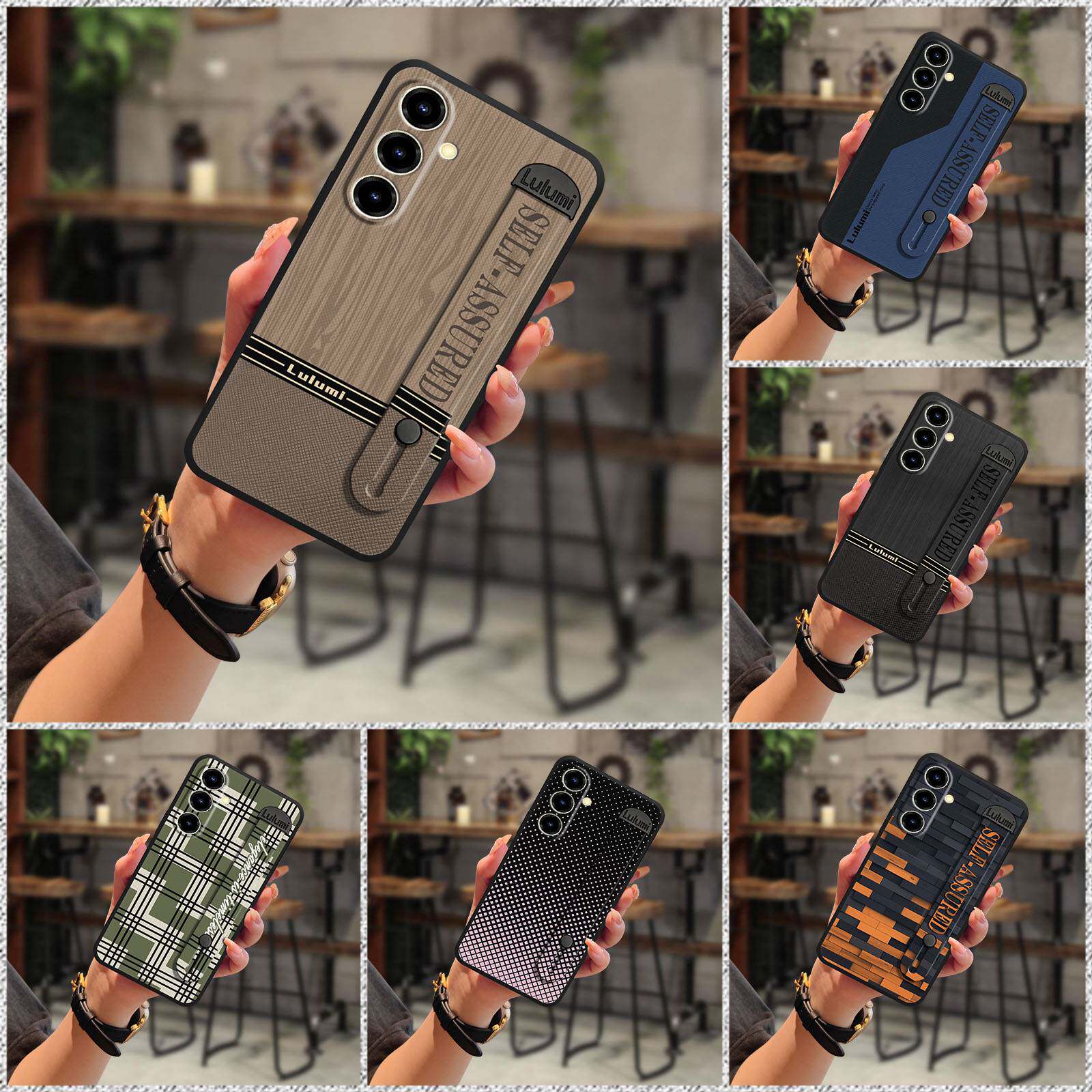 适用中兴Blade V80 Max/努比亚V80 Max/Z2577手机壳几何拼图情侣