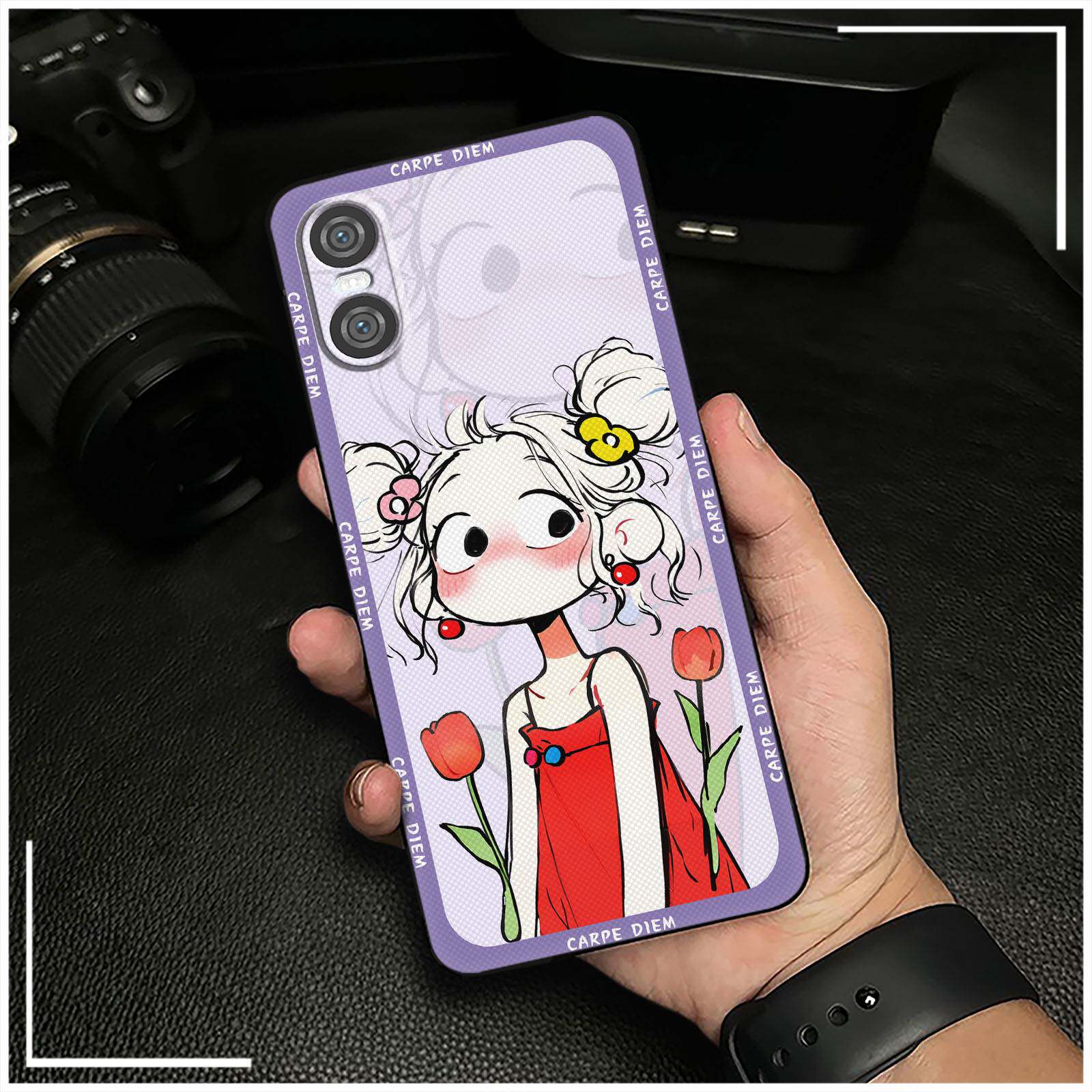 适用索尼Xperia10 VI/6代手机壳数码纯色散热创意趣味情侣软壳