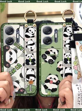 适用infinix Hot30 5G/X6832手机壳熊猫动漫防尘国宝潮流质感