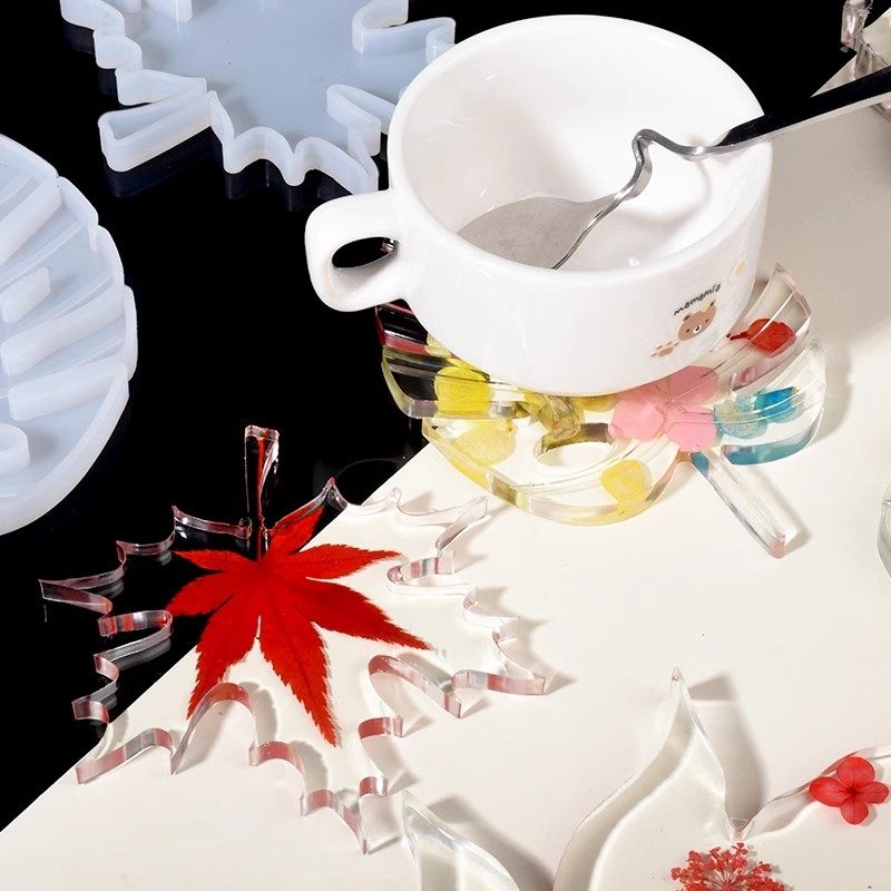 水晶滴胶不规则异形干花5连杯垫硅胶模具摆台底座镜面AB胶diy材料,玩具/童车/益智/积木/模型,其他手工制作,淘宝优惠券,粉丝福利购,淘宝优惠卷