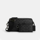 COACH 蔻驰男包相机包通勤单肩斜挎腰包商务风送礼物正品