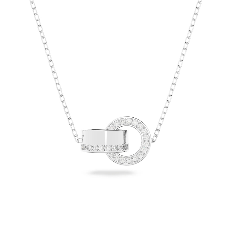 Swarovski/施华洛世奇Hollow环形相扣项链吊坠正品百搭饰品