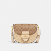 COACH 蔻驰女包Morgan老花时尚 单肩斜挎包马鞍包