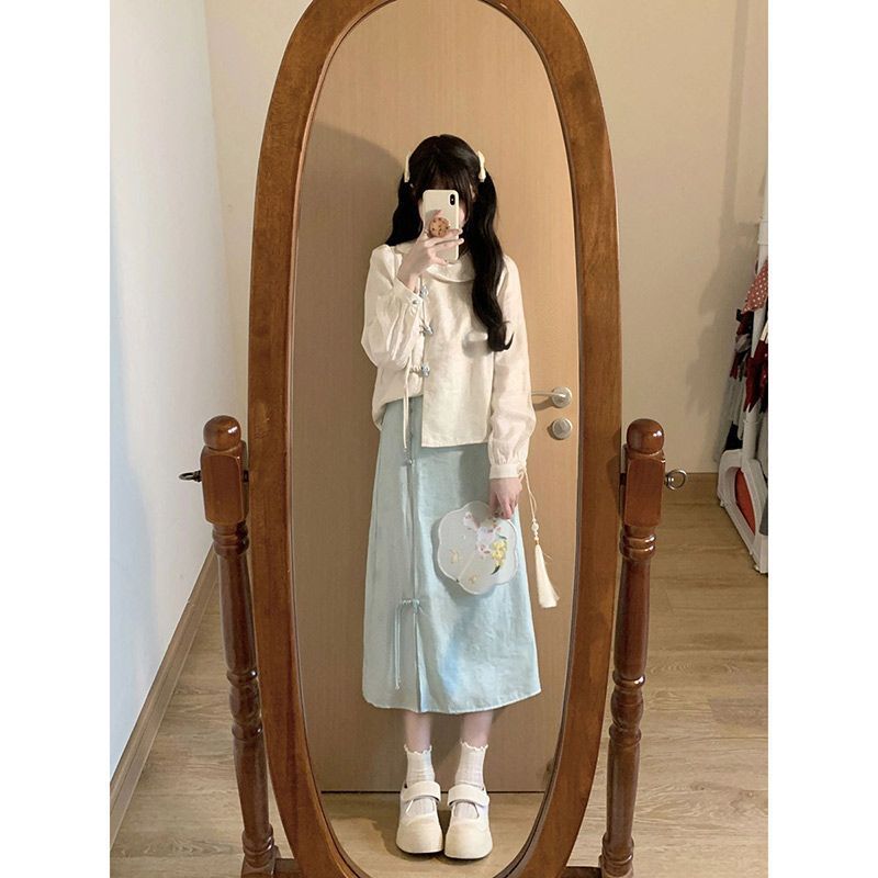 新中式汉服套装裙子夏季改良