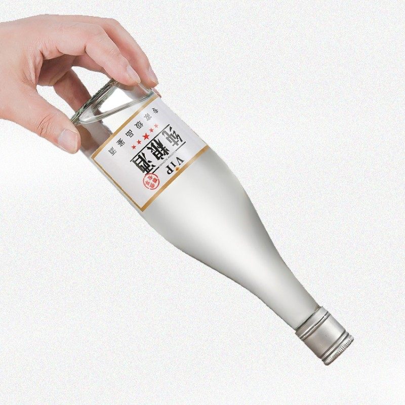 一斤装酒瓶空酒瓶子新汾酒瓶500毫升白酒瓶药酒瓶玻璃酒瓶劲酒瓶