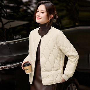 冬季加绒加厚白色外套女2025年新款高级感时尚洋气小个子短款上衣