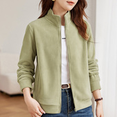 立领卫衣开衫 正肩上衣 女装 外套女加绒加厚2025年新款 秋冬流行爆款