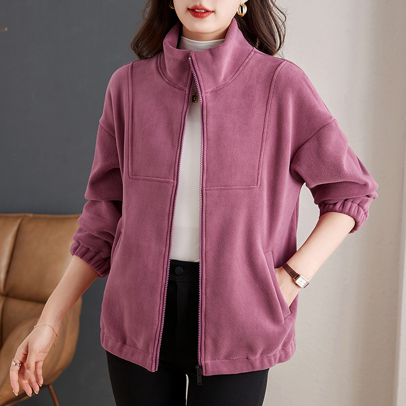 拉链开衫卫衣女秋冬加绒加厚2024年新款冬季时尚洋气减龄上衣外套
