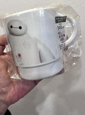 日本正品 Big Hero 6超能陆战队Baymax大白塑料水杯（白）