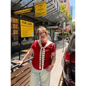 上衣 亲肤透气冰感短袖 老章和小胖PONGKIKI直角肩神T恤女大码 夏季