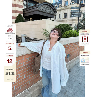 老章和小胖PONGKIKI浪漫重工镂空刺绣衬衣新款设计感宽松长袖衬衫